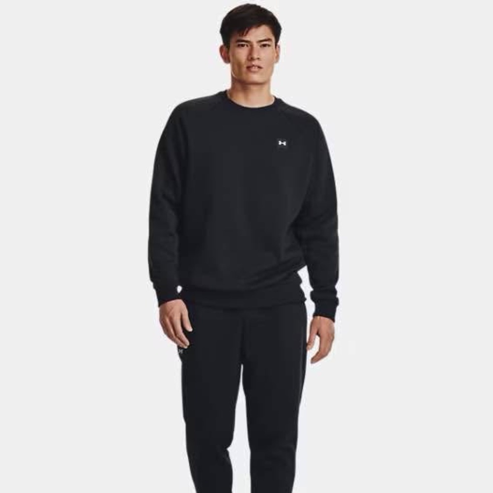 BRAND NEW men under armour rival fleece crew sweater size S (80% cotton)